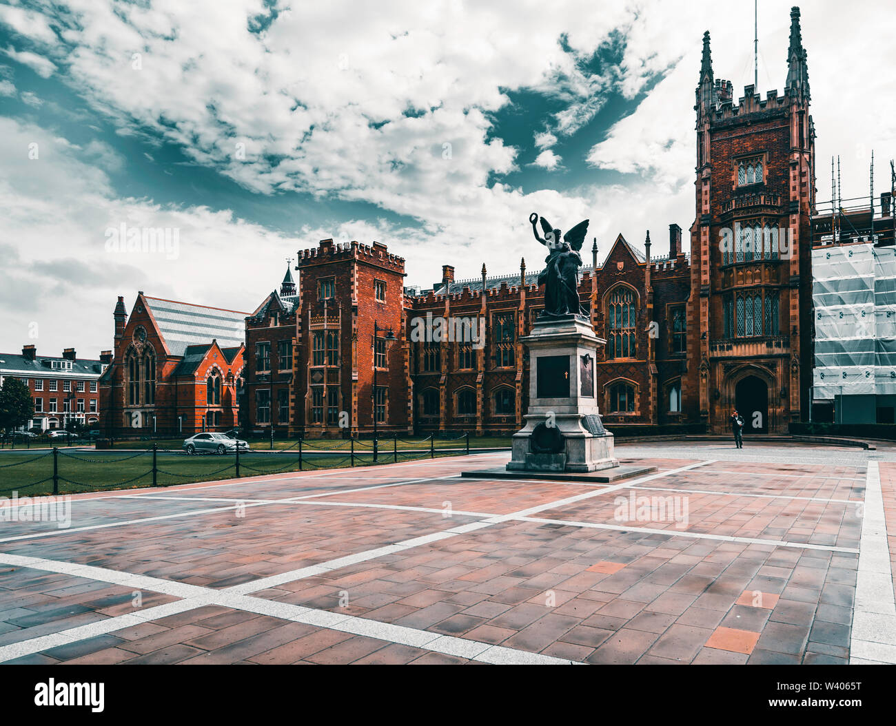 La Queen's University de Belfast, en Irlande du Nord Banque D'Images