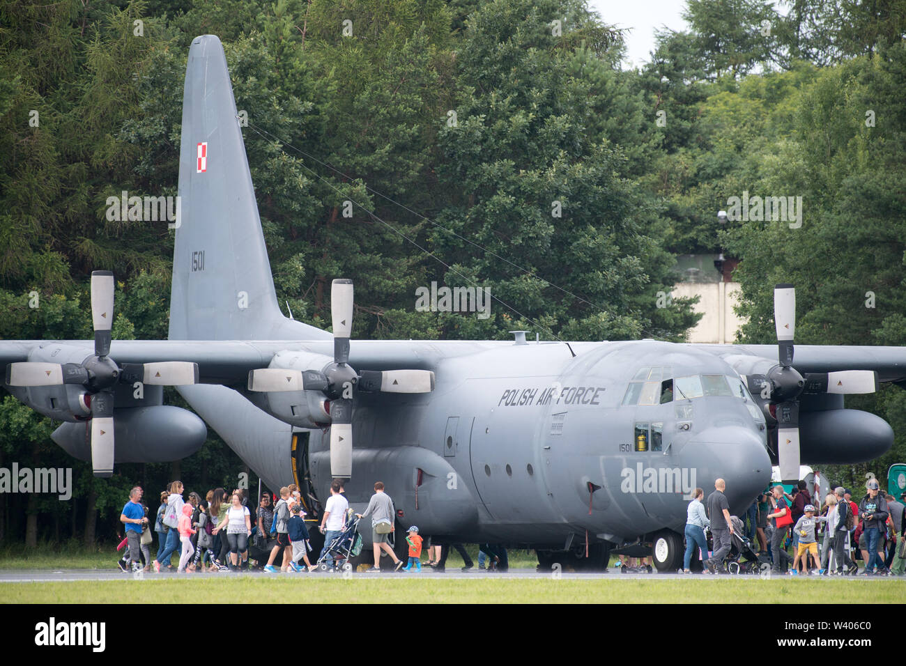 Les avions de transport militaire Lockheed C-130 Hercules à Gdynia, Pologne. 13 juillet 2019 © Wojciech Strozyk / Alamy Stock Photo Banque D'Images
