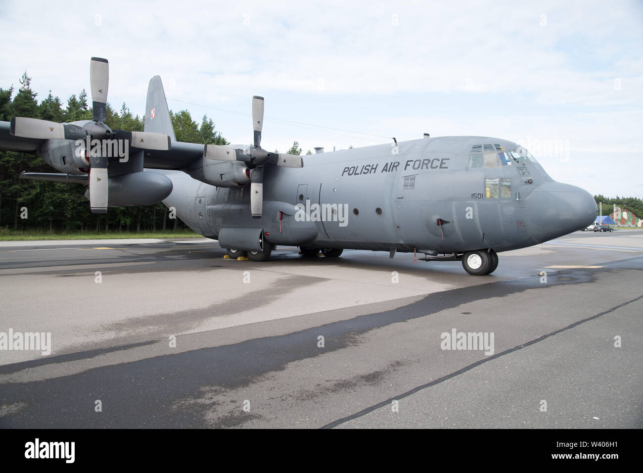 Les avions de transport militaire Lockheed C-130 Hercules à Gdynia, Pologne. 13 juillet 2019 © Wojciech Strozyk / Alamy Stock Photo Banque D'Images
