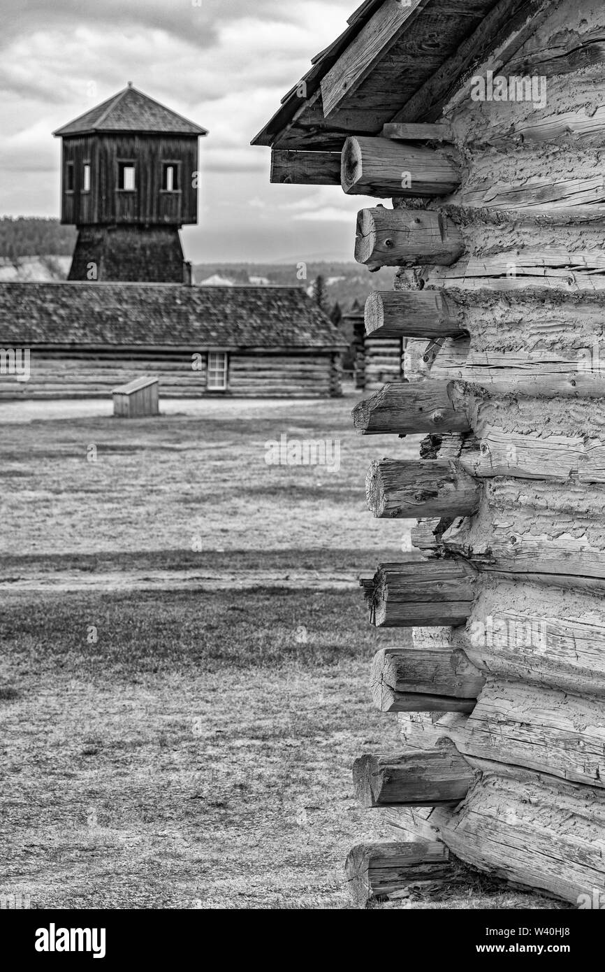 Le Canada, la Colombie-Britannique, à Fort Steele, Kootenay Post, Tour de l'eau Banque D'Images