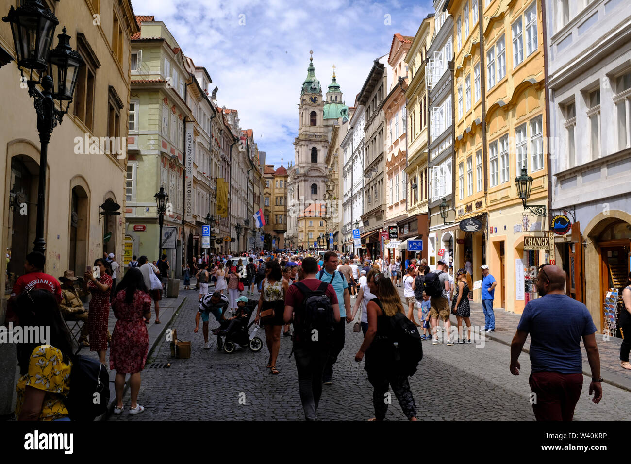 Près de pont Charles à Prague, République Tchèque Banque D'Images