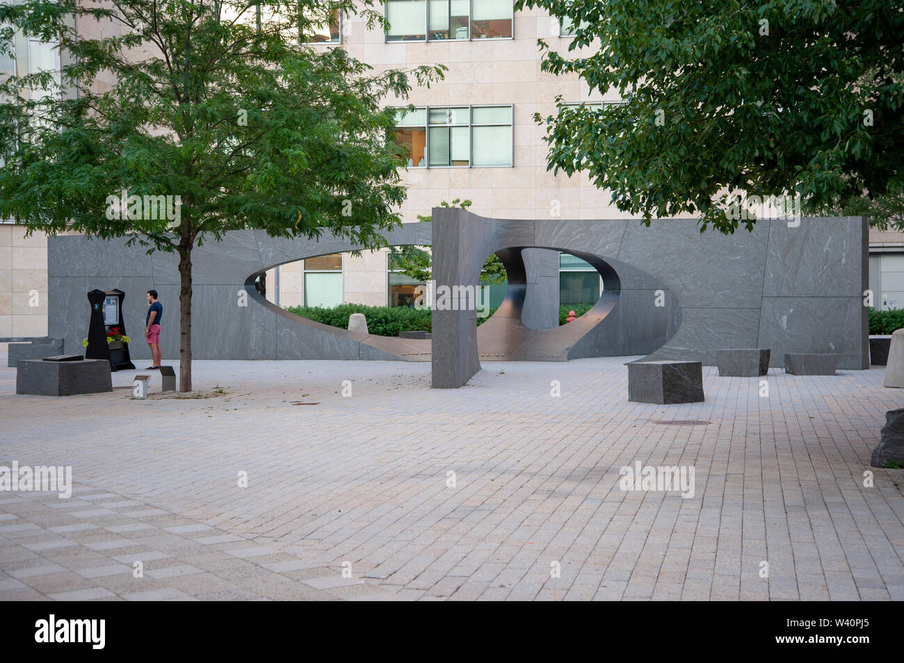 Sean Collier Memorial à MIT Cambridge Massachusetts USA Banque D'Images