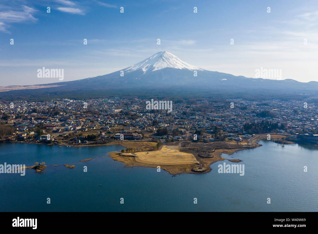 Le Mt Fuji et Kawaguchiko au Japon Banque D'Images