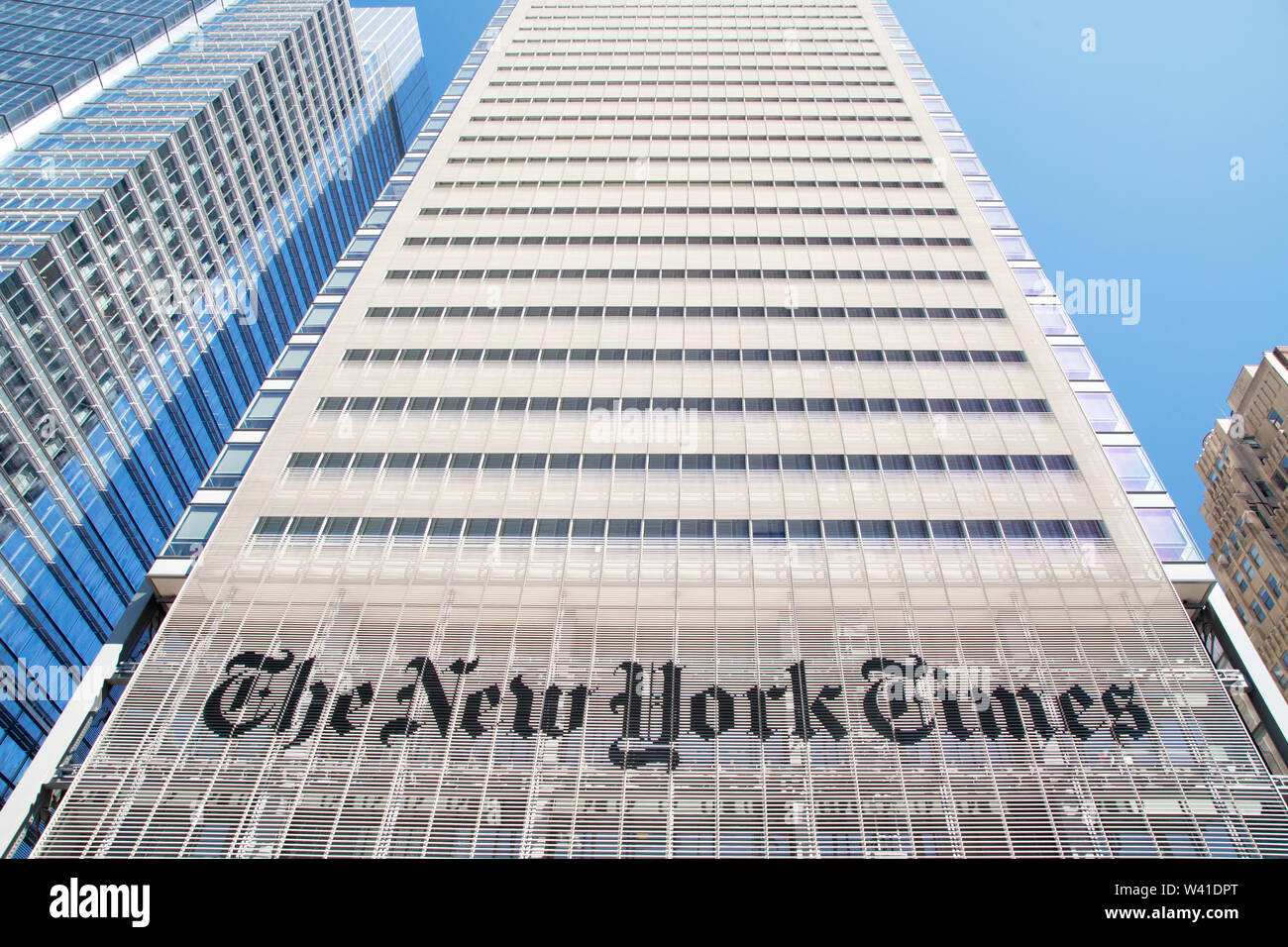 Le New York Times Building Banque D'Images