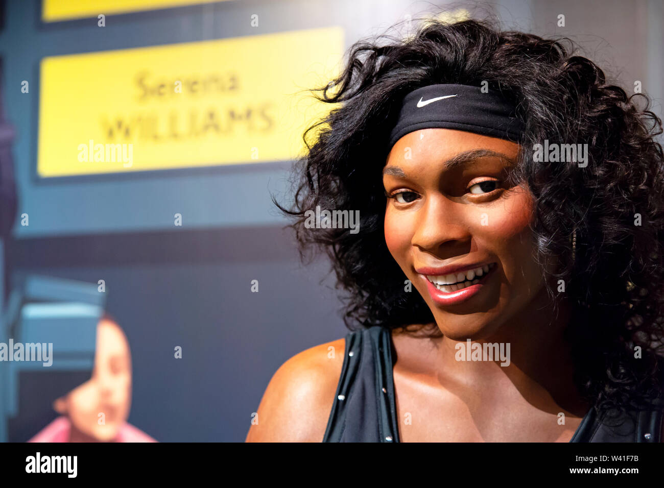 Serena Williams dans Madame Tussauds de New York Banque D'Images