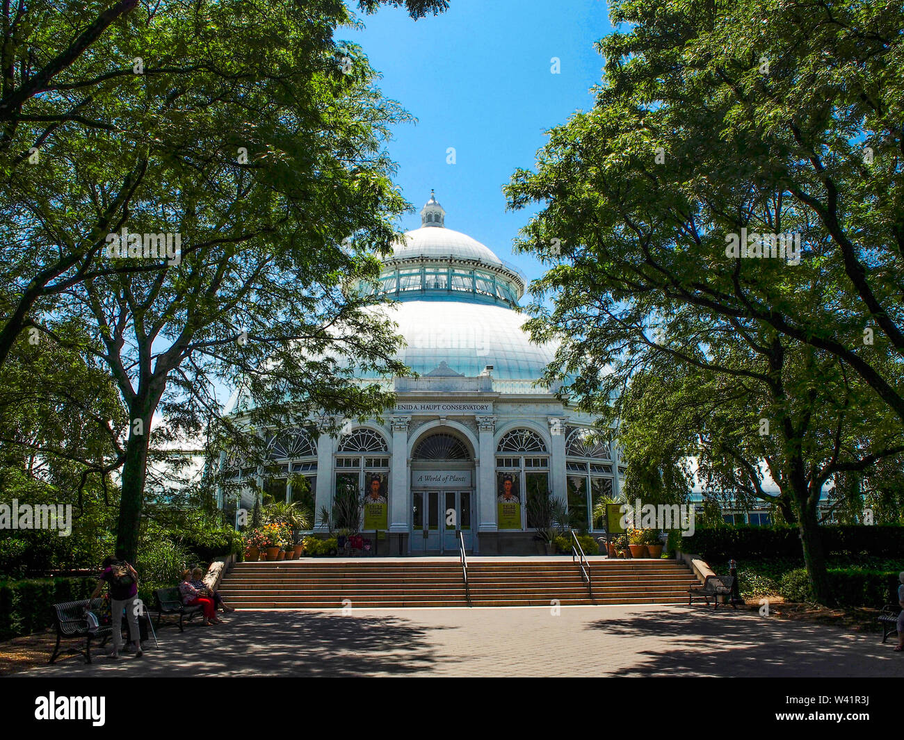 New York - États-Unis, le 26 juin 2015 -L'Enid Haupt Conservatory à New York Botanical Gardenin New York City Banque D'Images
