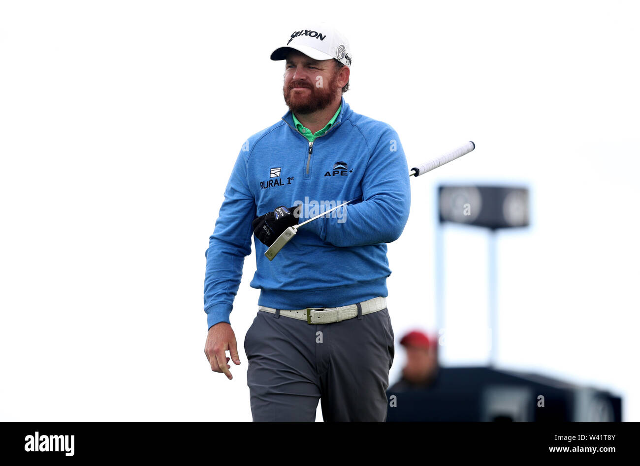 USA'S JB Holmes sur le 6ème jour au cours de deux de l'Open Championship 2019 au Club de golf Royal Portrush. Banque D'Images