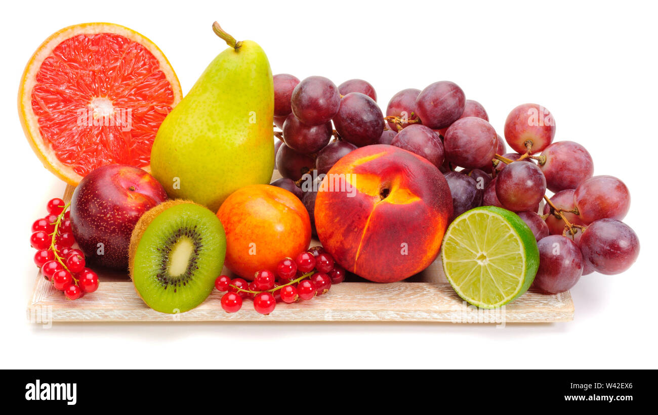 Arrangement de fruits frais biologiques Banque D'Images