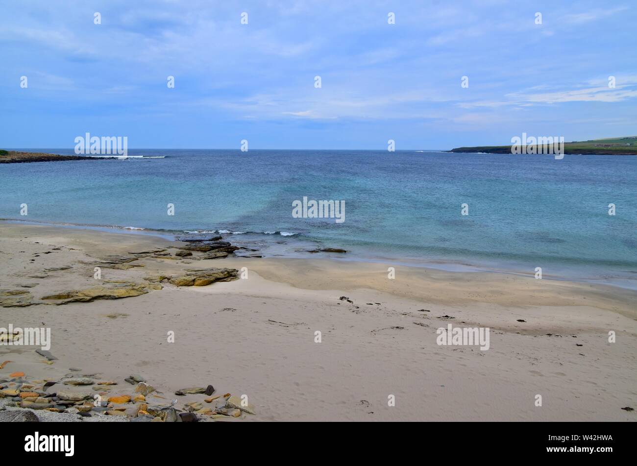 Skaill Bay Beach. Banque D'Images
