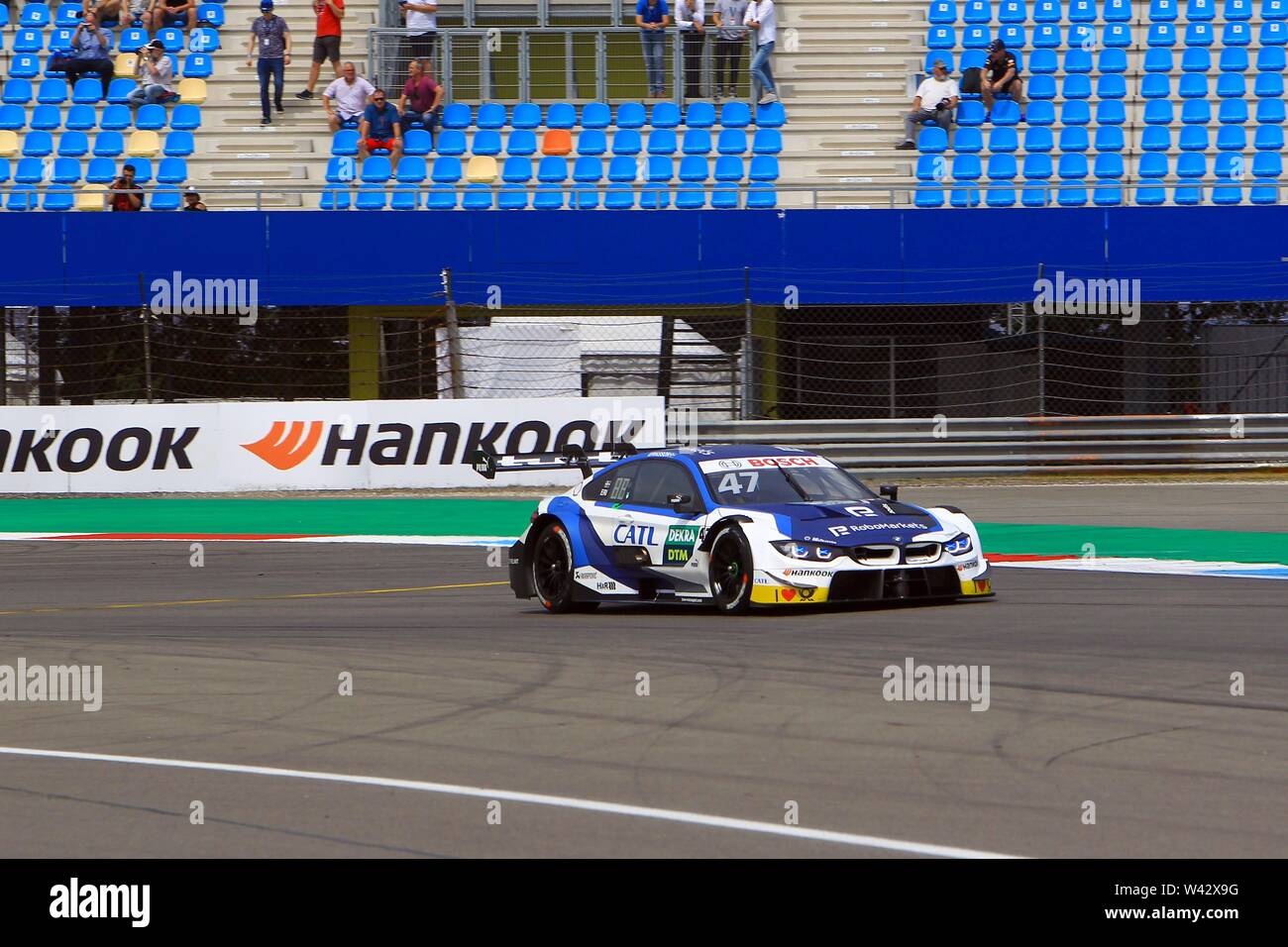 Assen, Pays-Bas. 19 juillet, 2019. Assen, aux Pays-Bas, du 19 au 21 juillet 2019 : DTM Assen - Formation - 2019 Joel Ericsson (BMW Team RBM #  47) | Le monde d'utilisation : dpa Crédit/Alamy Live News Banque D'Images