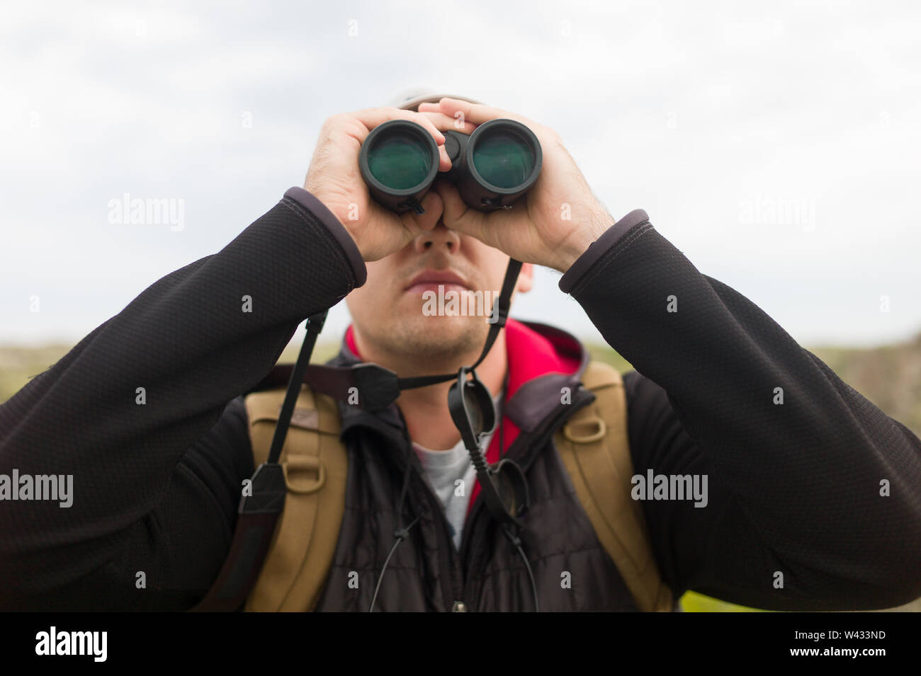 Parc National d'Agulhas protège l'habitat de fynbos et offre des sentiers de randonnée et de la plage, près du cap Agulhas, Western Cape, Afrique du Sud. Banque D'Images