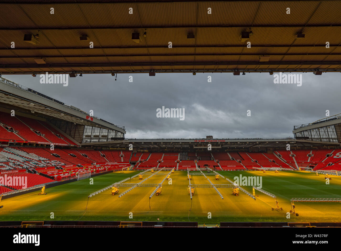 Le stade Old Trafford Banque D'Images