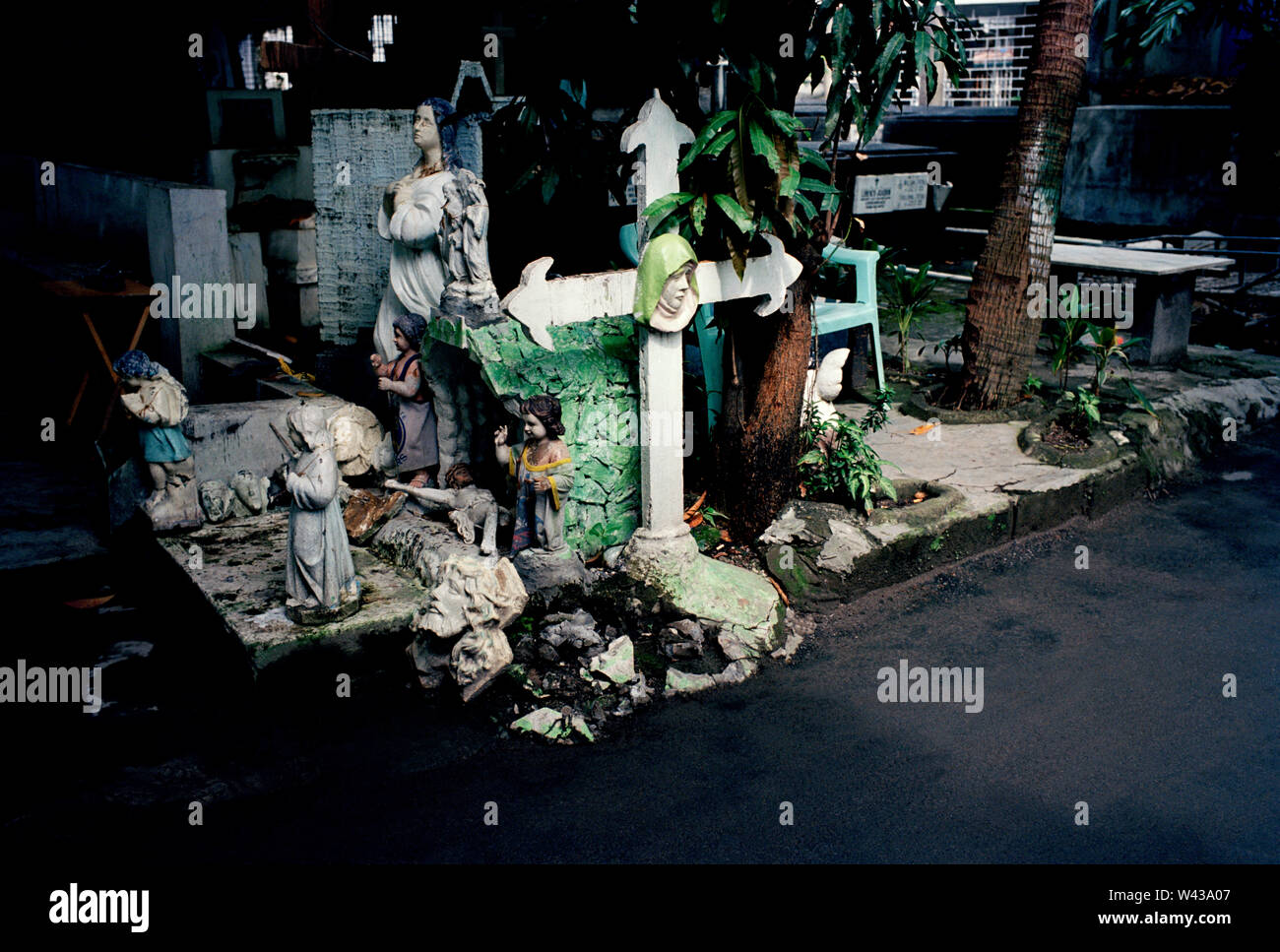 Cimetière du sud de Manille à Manille à Luzon Manille aux Philippines en Asie du Sud-Est Extrême-Orient. Banque D'Images