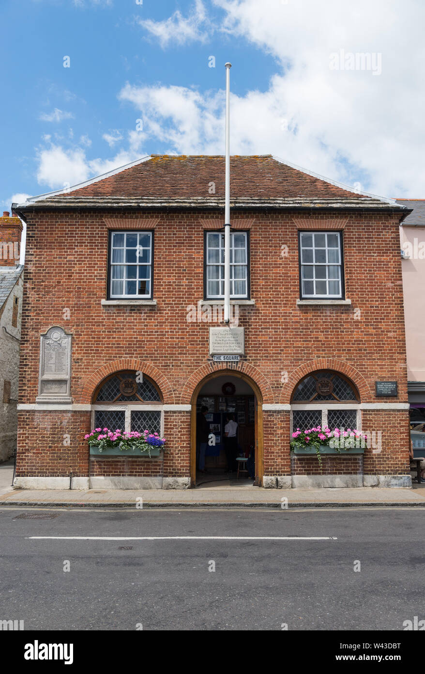 Salle communautaire de Yarmouth à St James' Square, Yarmouth, à l'île de Wight, Angleterre, RU Banque D'Images