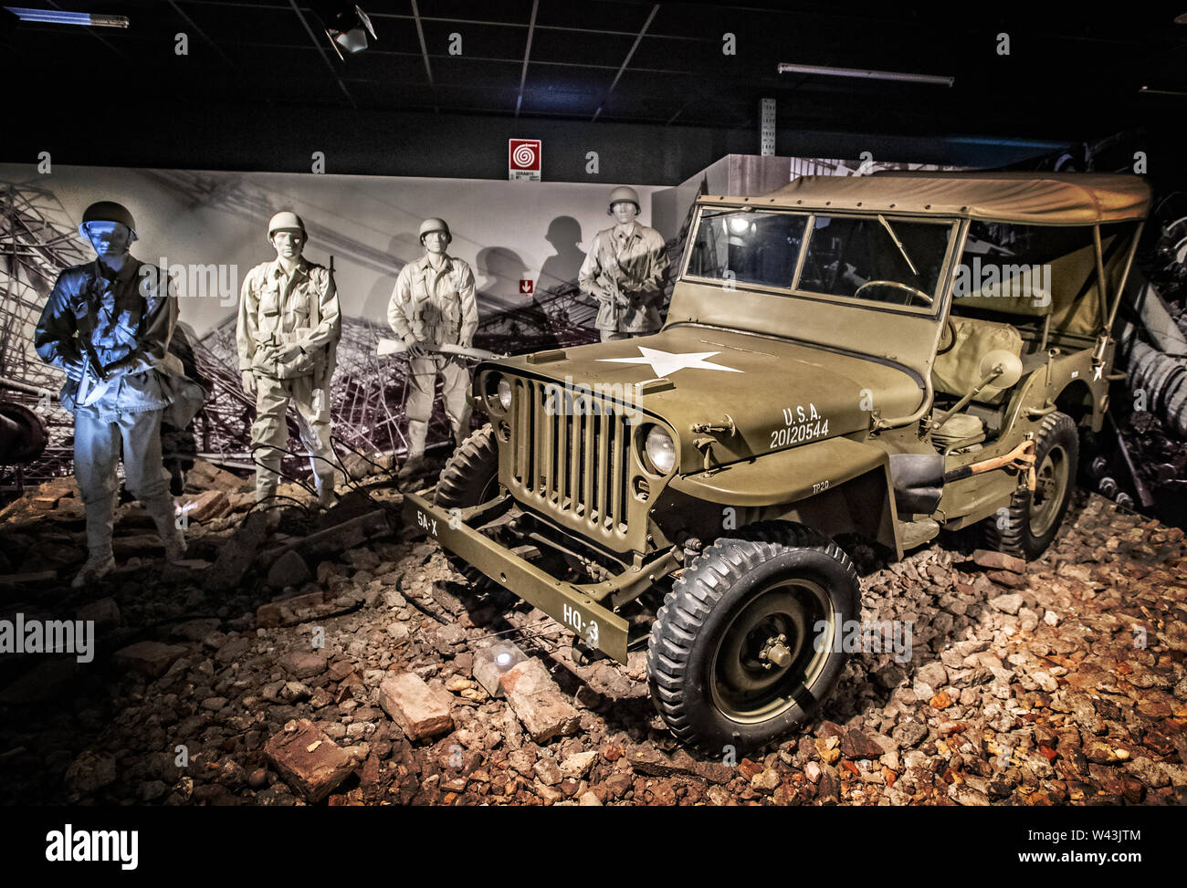 Italie Piémont Turin Museo dell' Automonbile Mauto Turin ( ) - Etats-Unis 1941 - Ford - Jeep Jeep américaine rotebühlpassage entre en guerre en Italie : donnés au musée c'est un "morceau" de l'histoire Banque D'Images