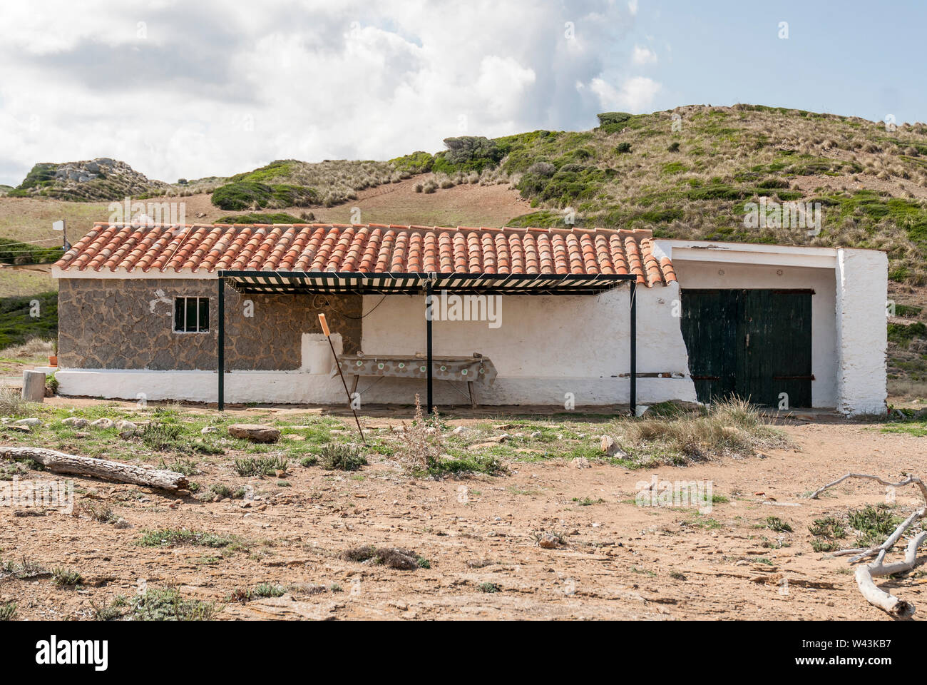 Libre à partir de la Cala Mica,plage,l'île de Minorque en 2017. Banque D'Images