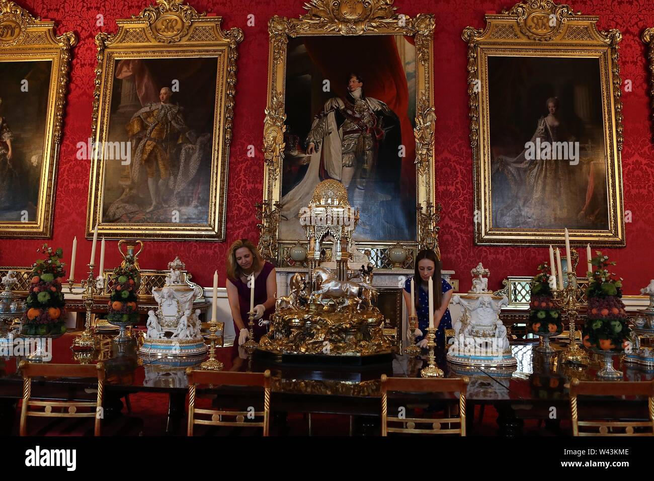 Palais de la reine Victoria à l'ouverture estivale du palais de Buckingham le 20 juillet 2019 .ouverture . Au Palais de Buckingham Londres UK .. Banque D'Images