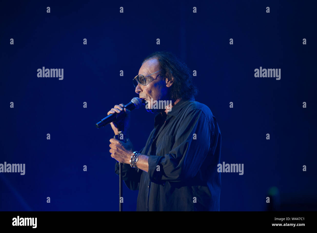 Antonello Venditti concert live au Festival d'été 2019 Italie Marostica Banque D'Images