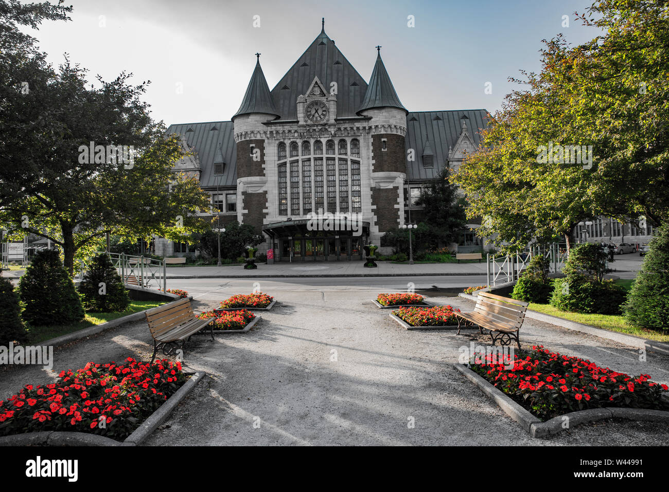 La gare de la ville de Québec Banque D'Images