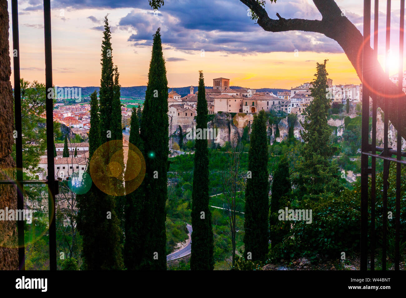 Hoz del Huécar. Ciudad de Cuenca. Castilla la Mancha. España Banque D'Images