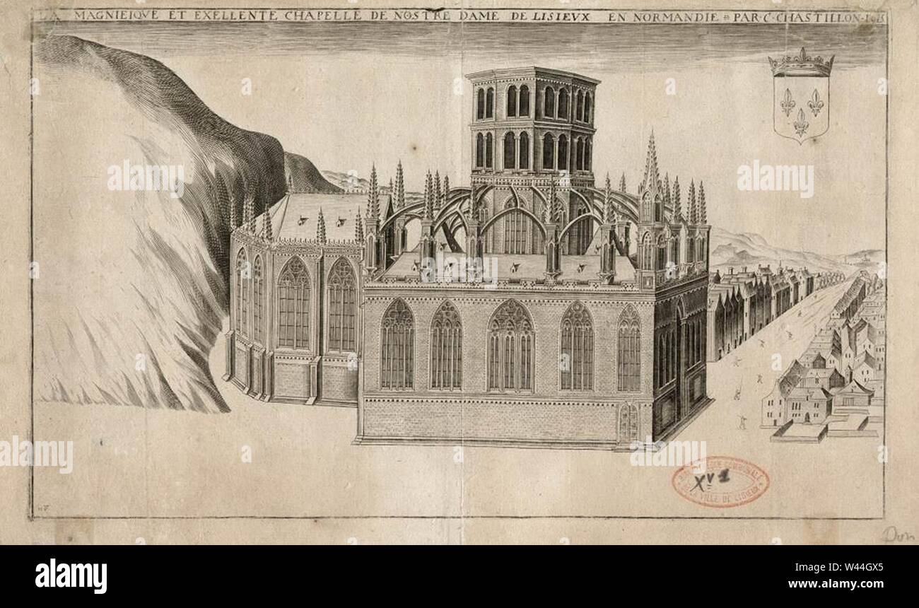 Claude Chastillon - La chapelle de Notre-Dame de Lisieux - Banque D'Images