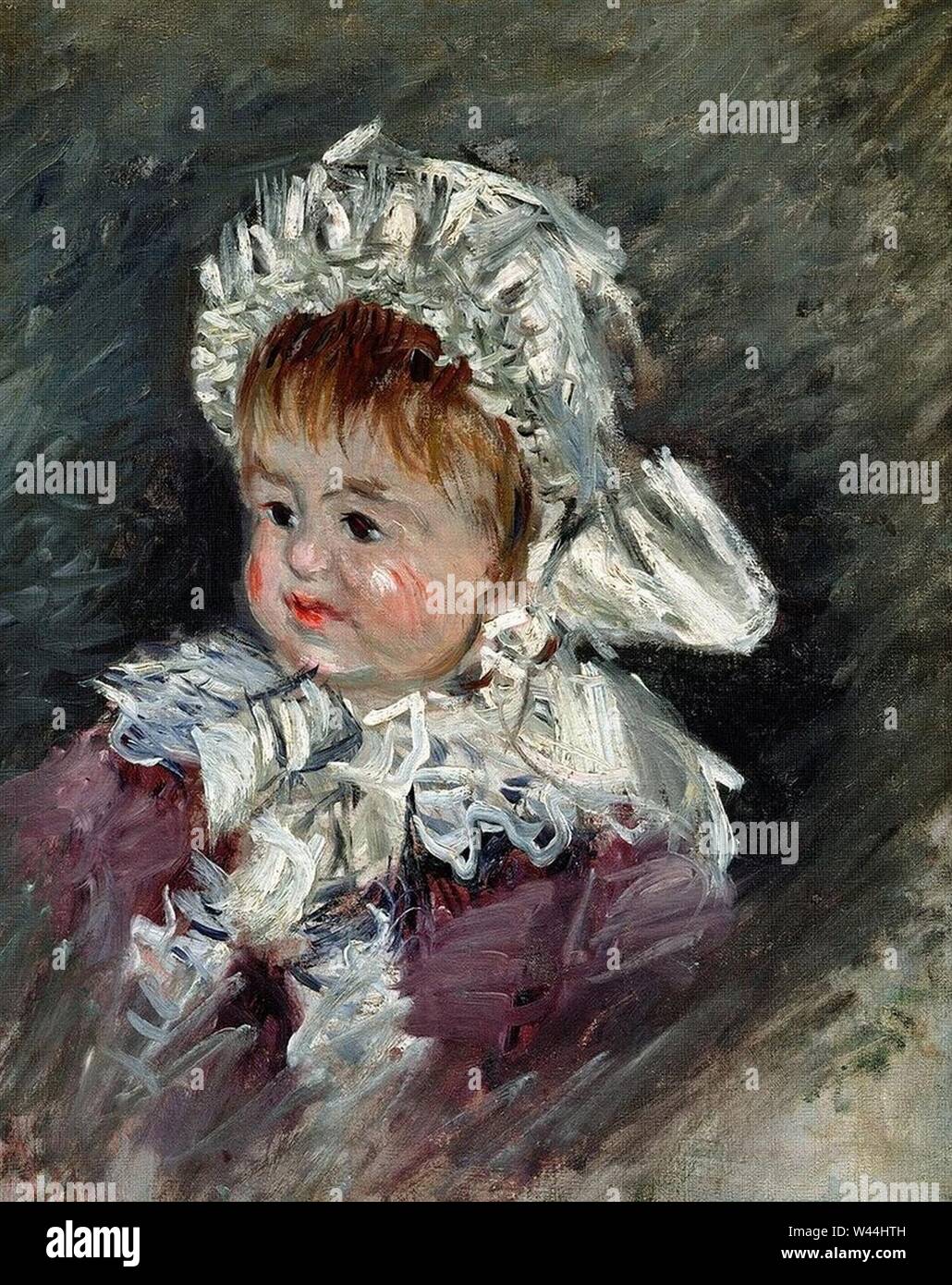Claude Monet - Portrait de Michel Monet bébé. Banque D'Images