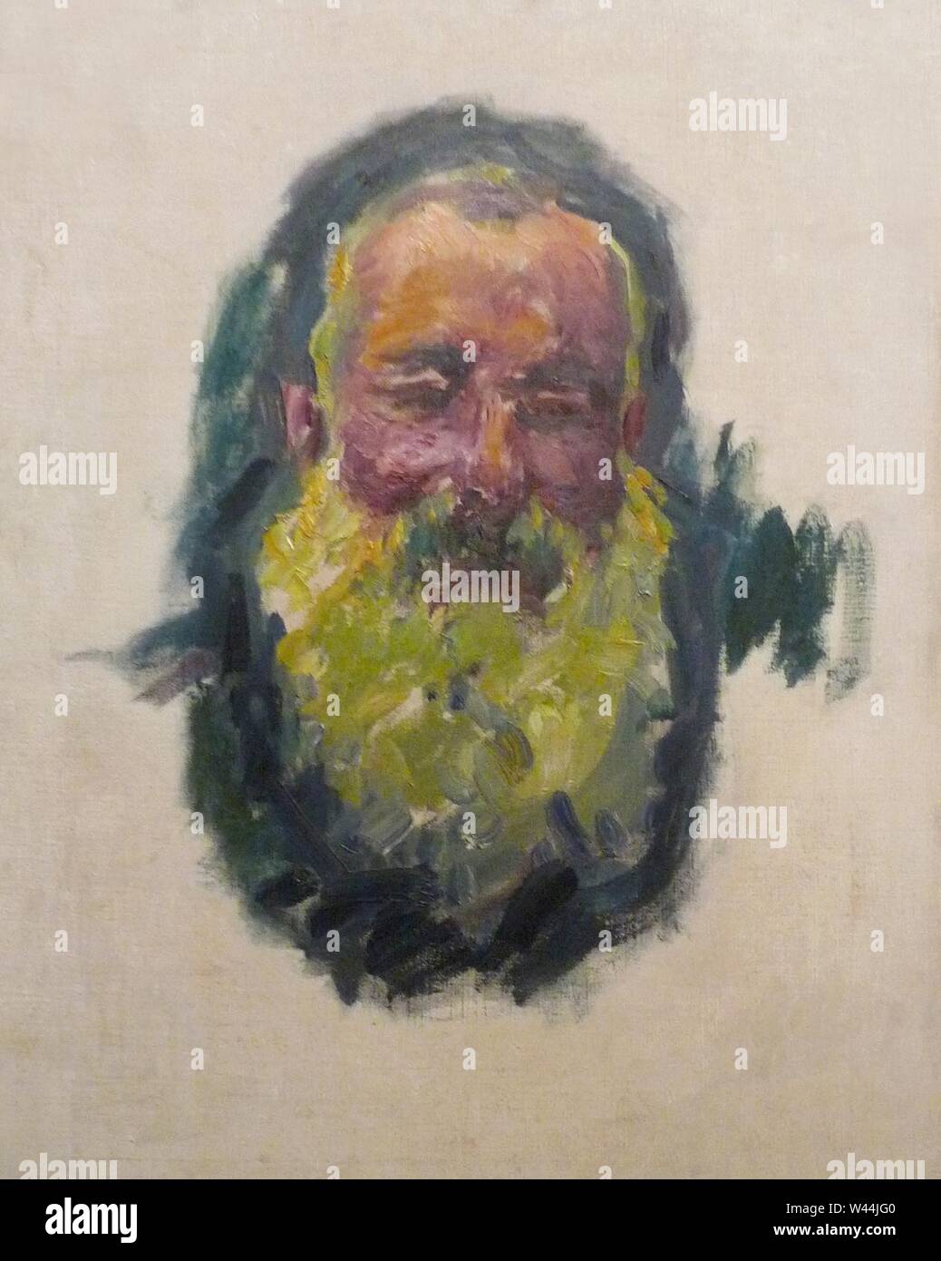 Monet-Portrait Claude de l'artiste-1917. Banque D'Images