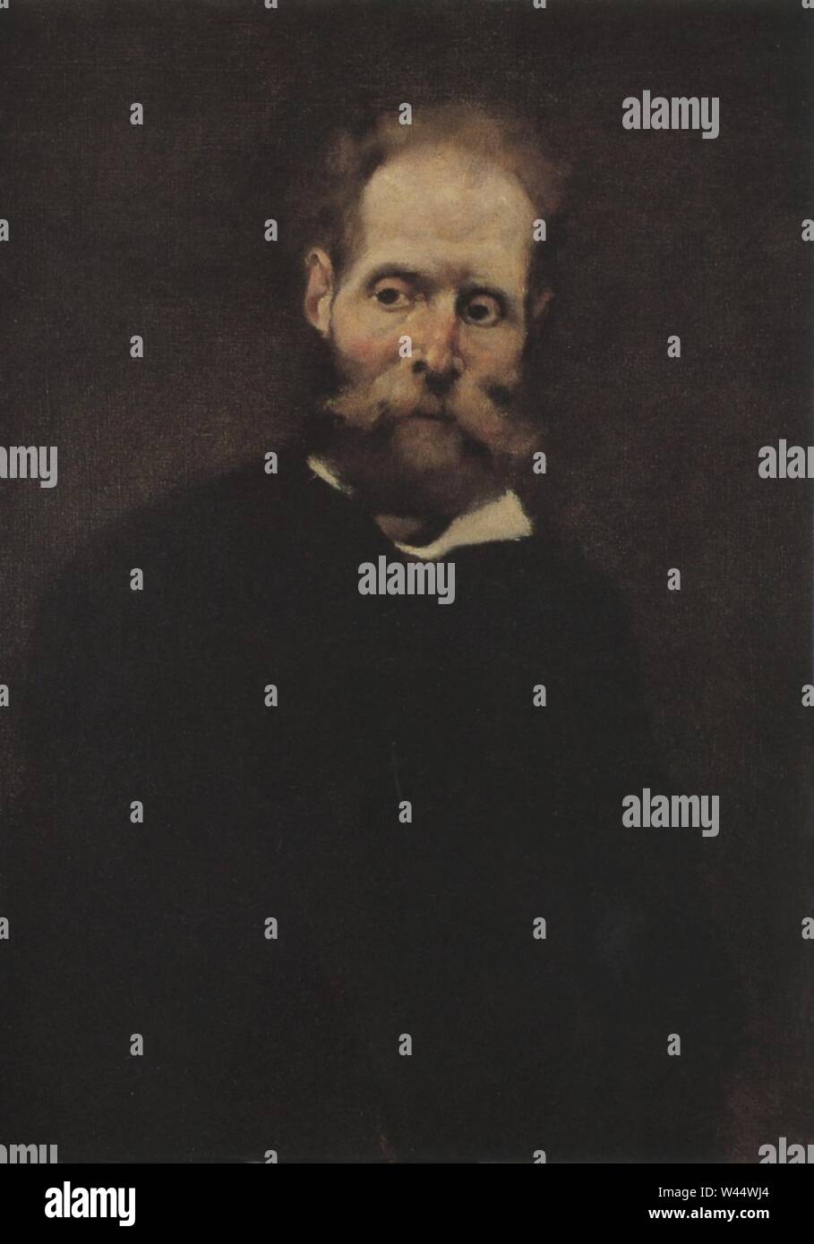 Columbano Retrato de Antero de Quental 1889. Banque D'Images