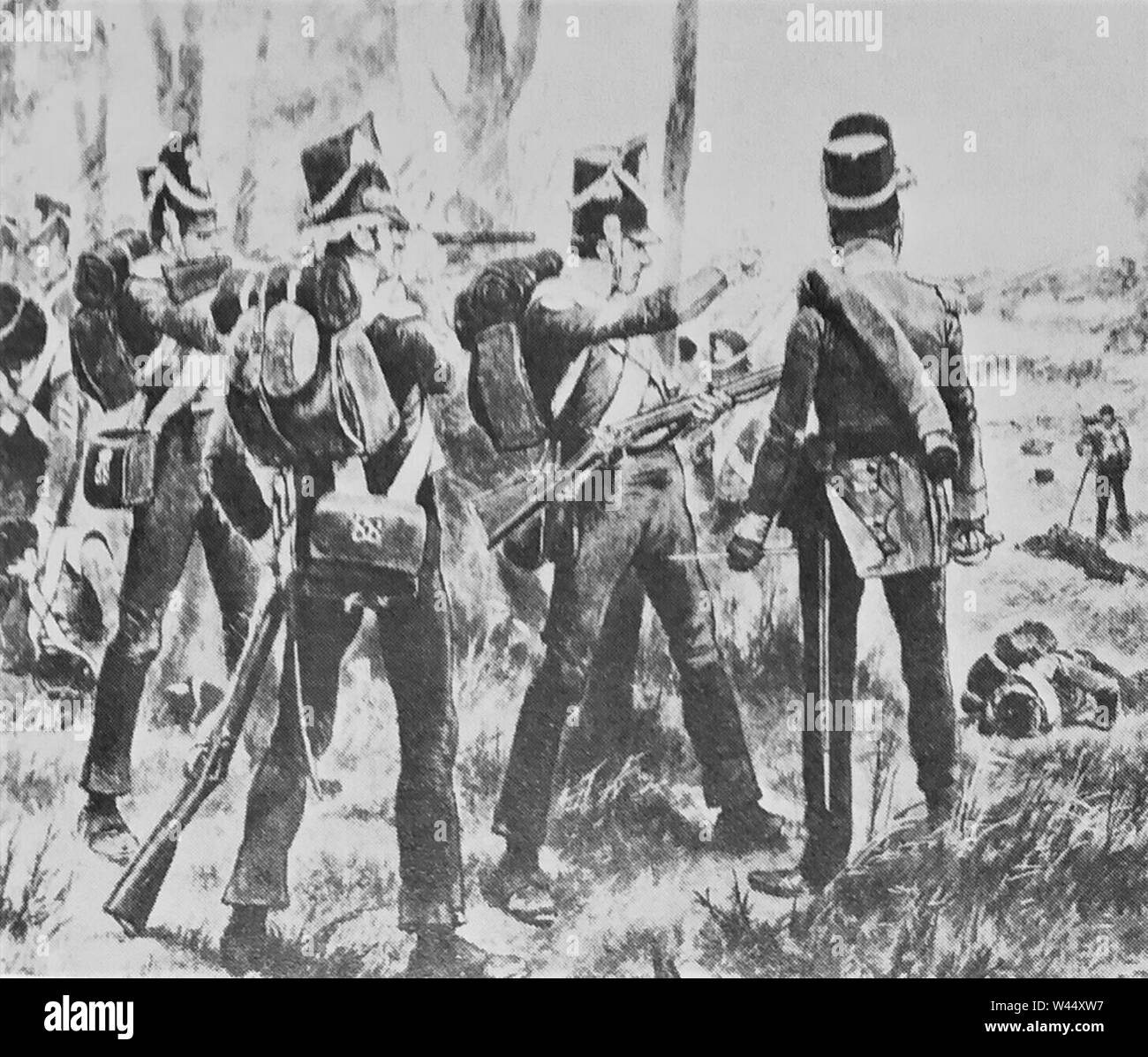 Combat de Casa de Salinas, 27 juillet 1809. Banque D'Images