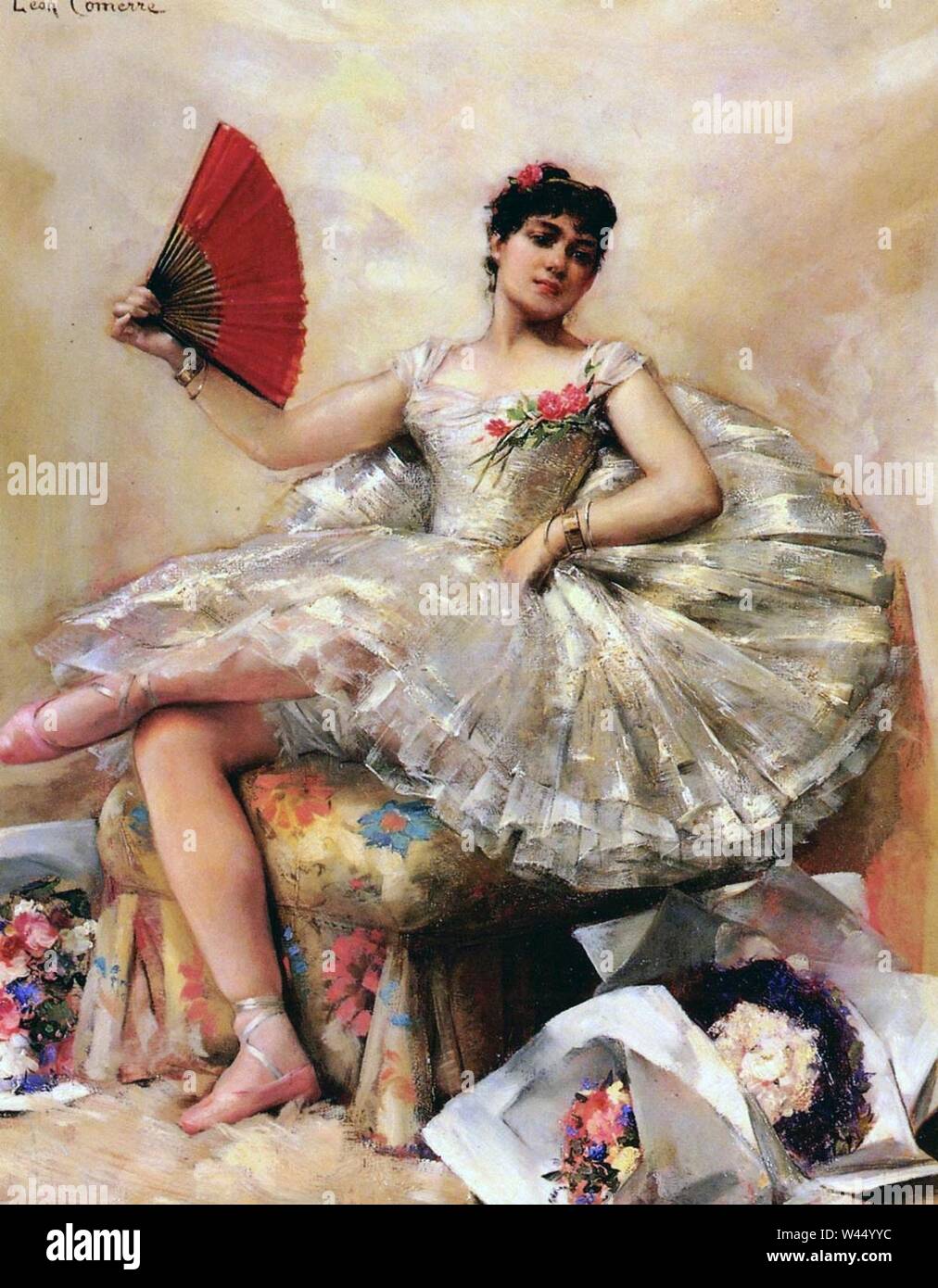 Léon François Comerre Portrait de la ballerine Rosita Mauri. Banque D'Images