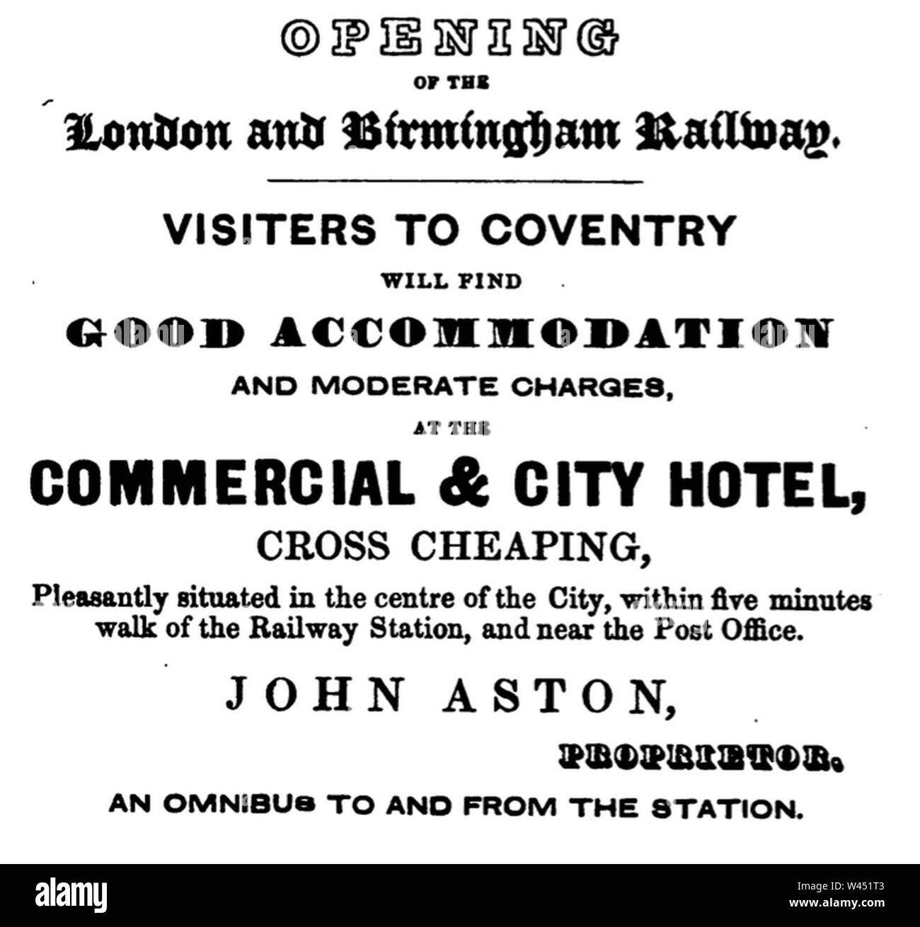 Et commercial City Hotel, Coventry. Banque D'Images