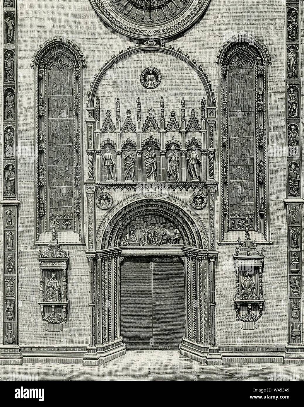 Como porta maggiore del Duomo. Banque D'Images