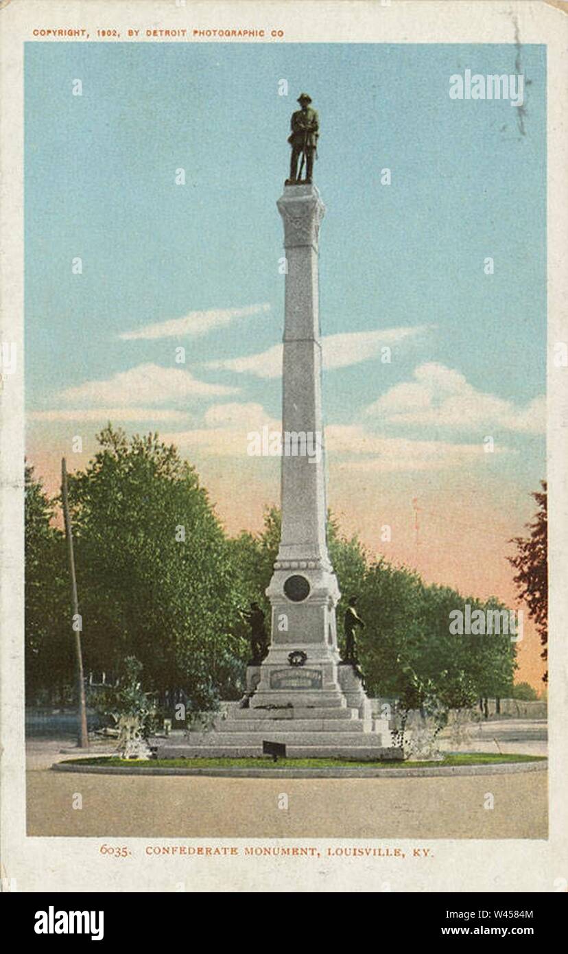 Monument des confédérés, Louisville, KY. Banque D'Images