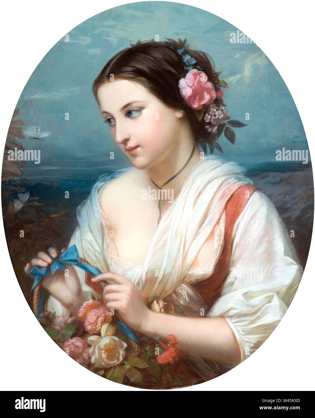 Constant-Joseph Brochart - Flore. Banque D'Images