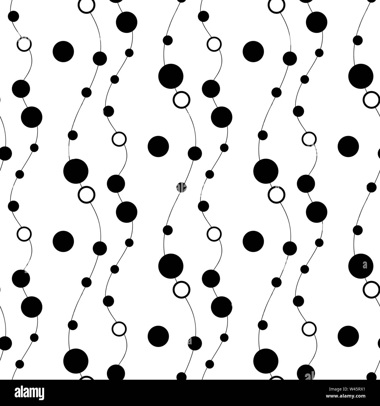 Cercle noir chaotique sans soudure de fond lignes 10 eps Illustration de Vecteur