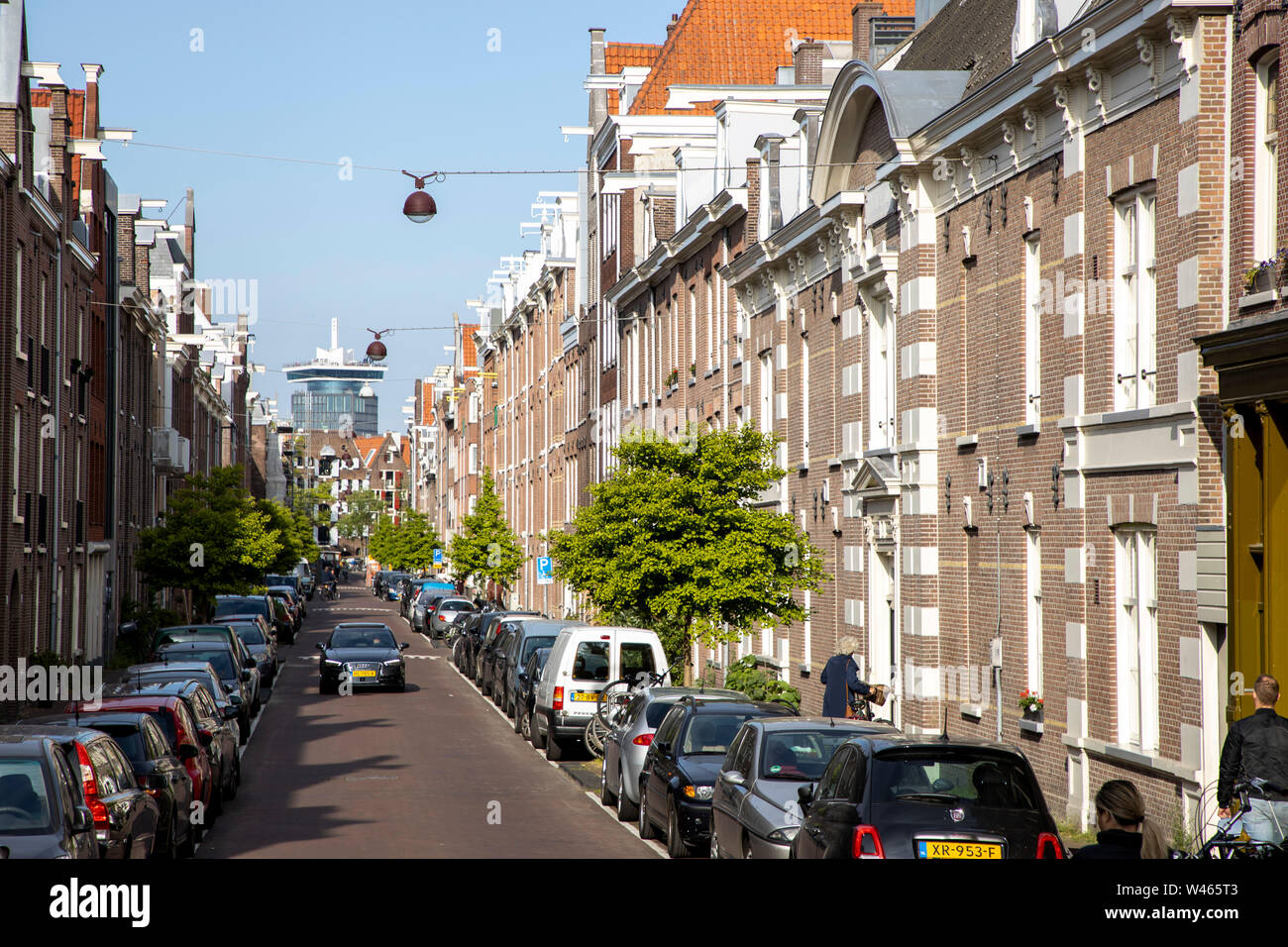 Amsterdam, Pays-Bas, de Jordaan, Willelmsstraat, quartier résidentiel, Banque D'Images Amsterdam, Pays-Bas, de Jordaan, Willelmsstraat, quartier résidentiel, Banque D'Images