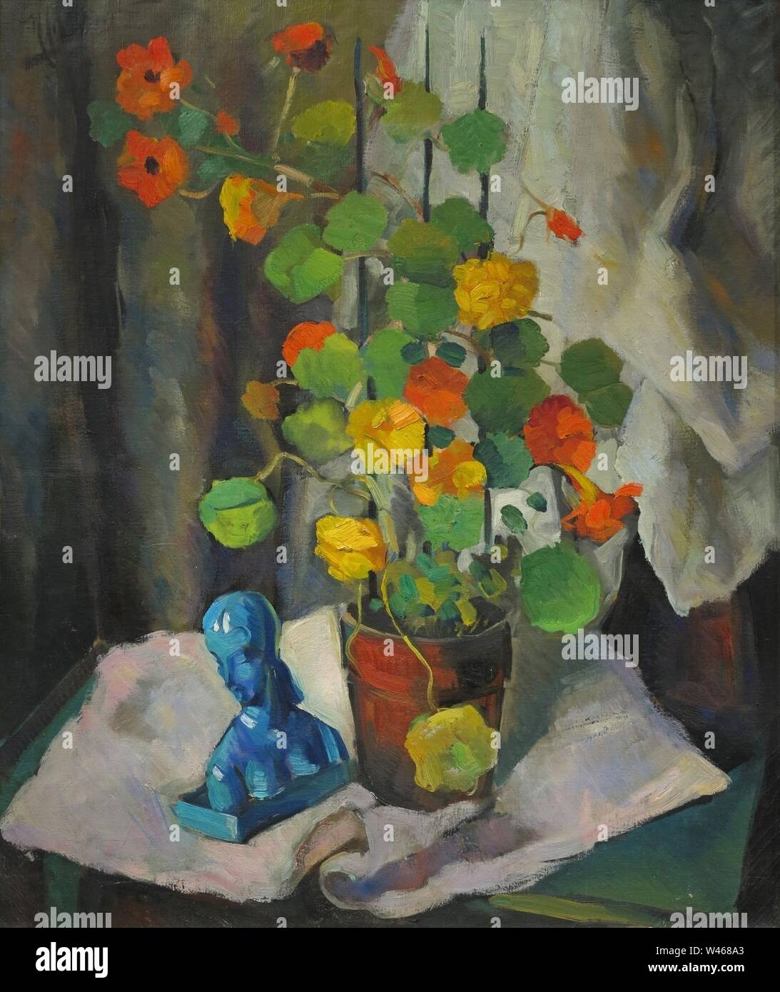 Still Life par Maurice compris, huile sur toile, 36 x 30 in. Banque D'Images