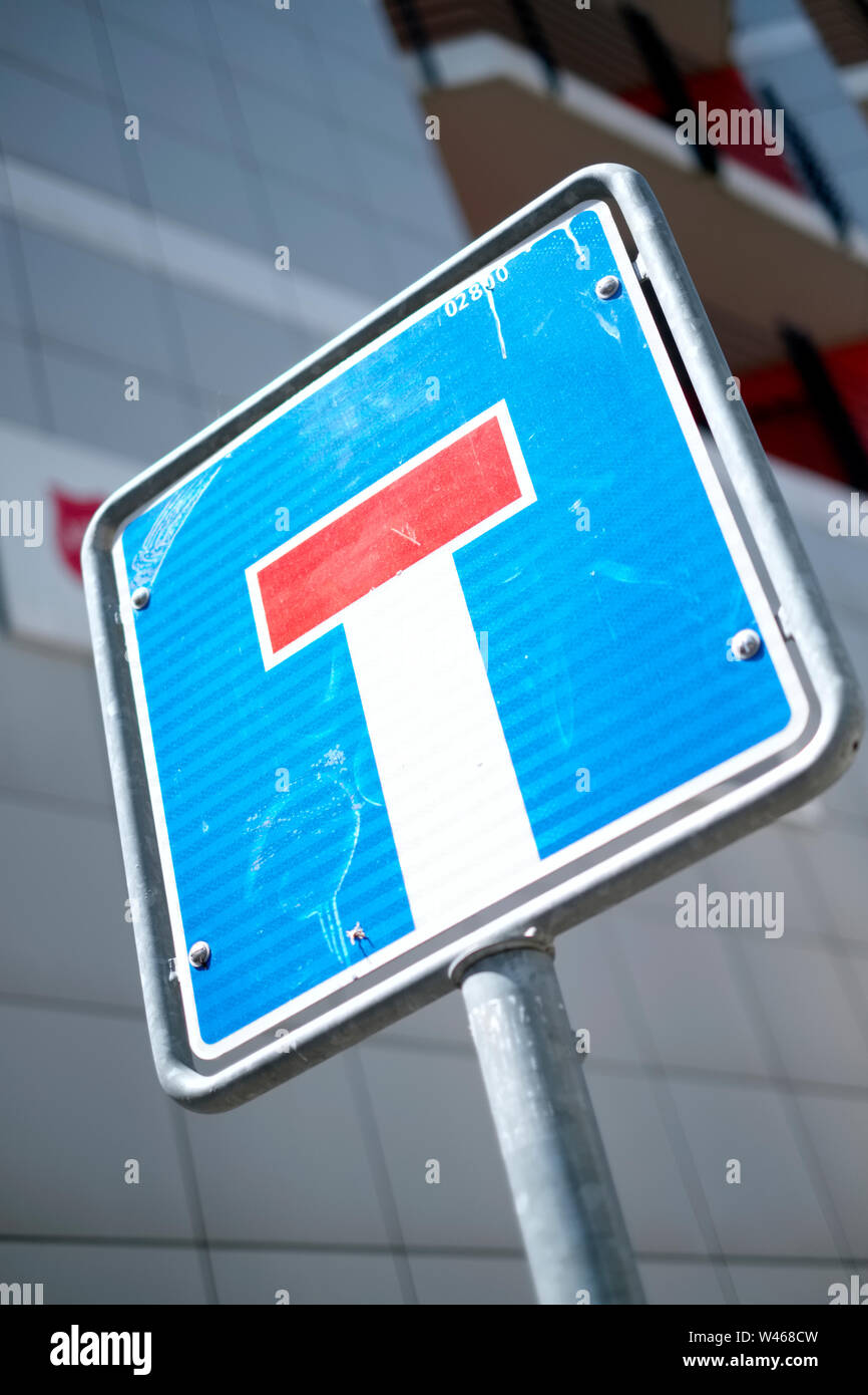 Un panneau routier par Banque D'Images