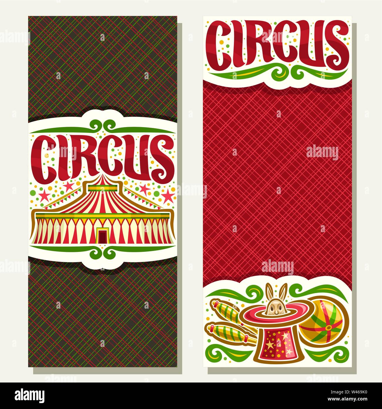Bannières vecteur pour Circus Illustration de Vecteur