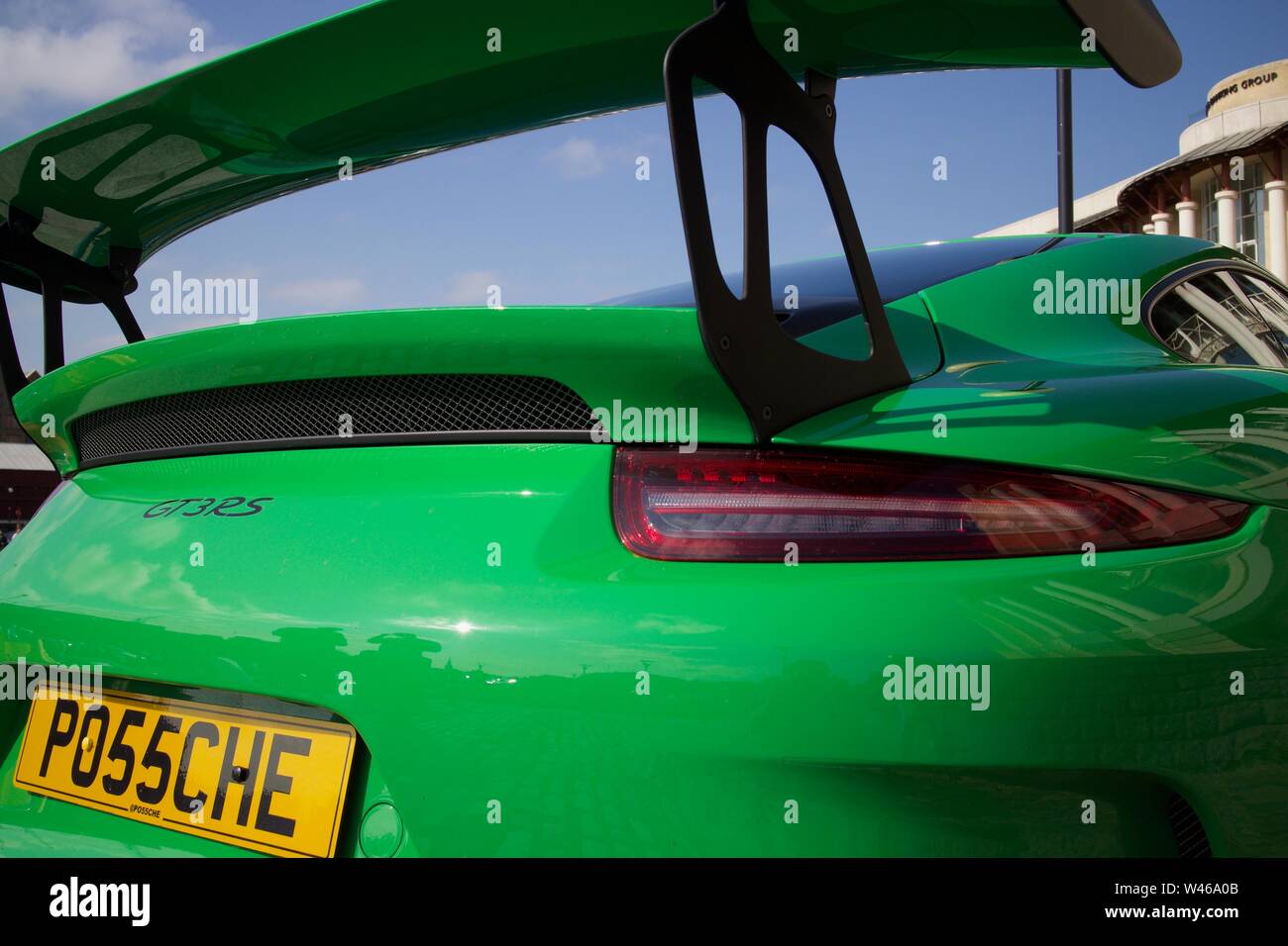 Rencontrez Queen Square Bristol 2019 Juillet - Porsche GT3RS Banque D'Images