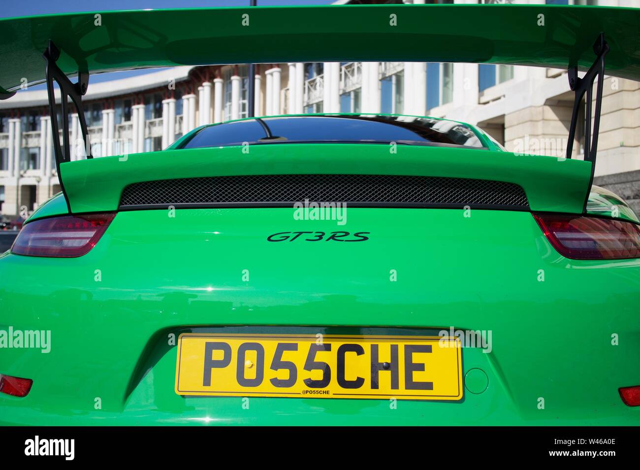 Rencontrez Queen Square Bristol 2019 Juillet - Porsche GT3RS Banque D'Images