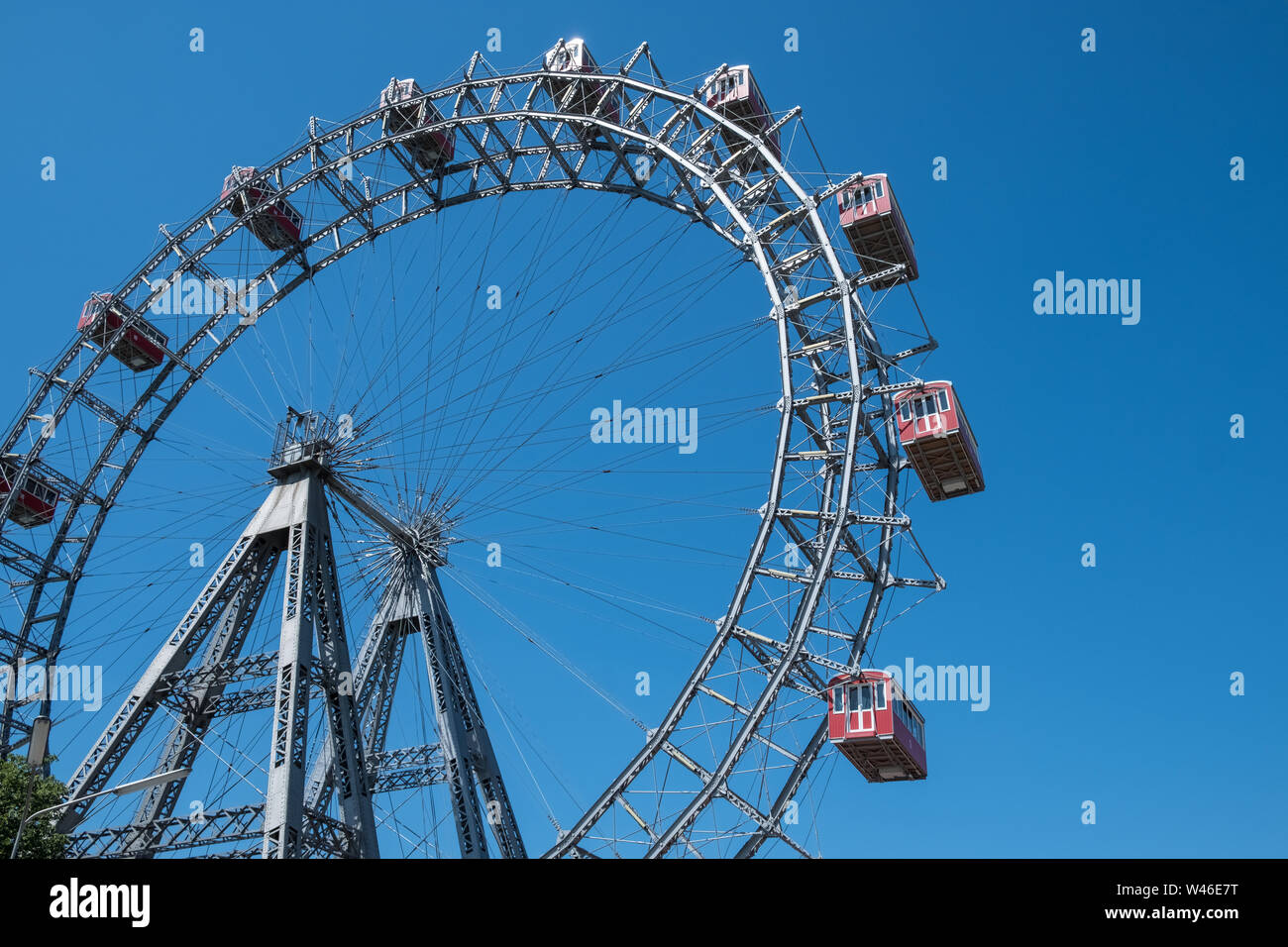 Wiener Riesenrad, la grande roue du parc d'attractions Prater, Vienne, Autriche Banque D'Images