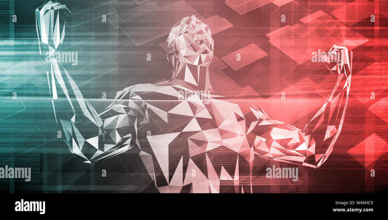 Les droits de l'implant de la technologie comme un concept Illustration Banque D'Images