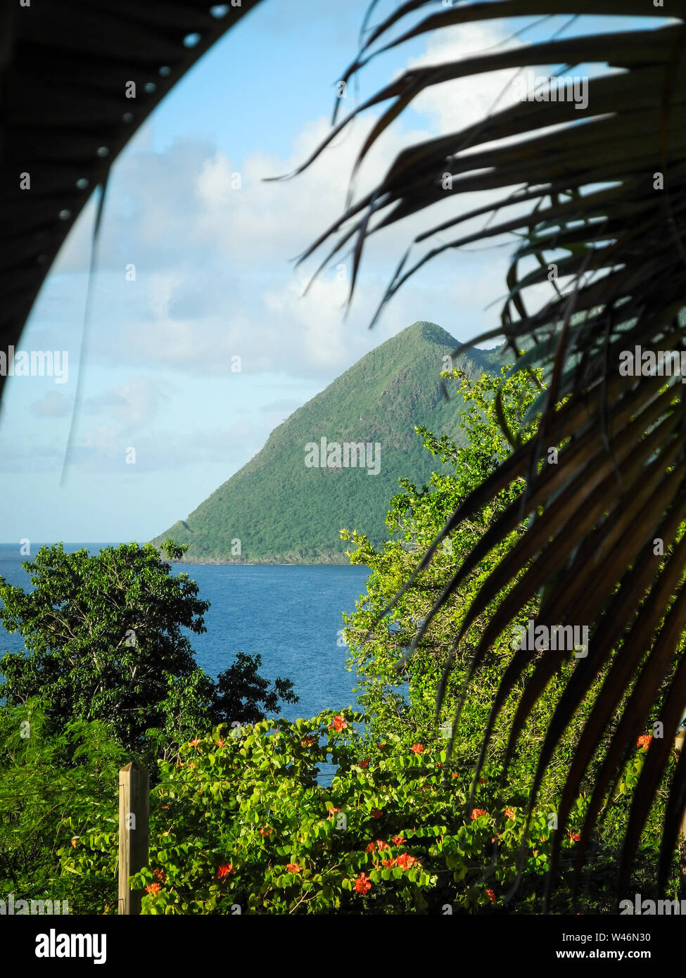 L'île de la Dominique dans la mer des Caraïbes Banque D'Images