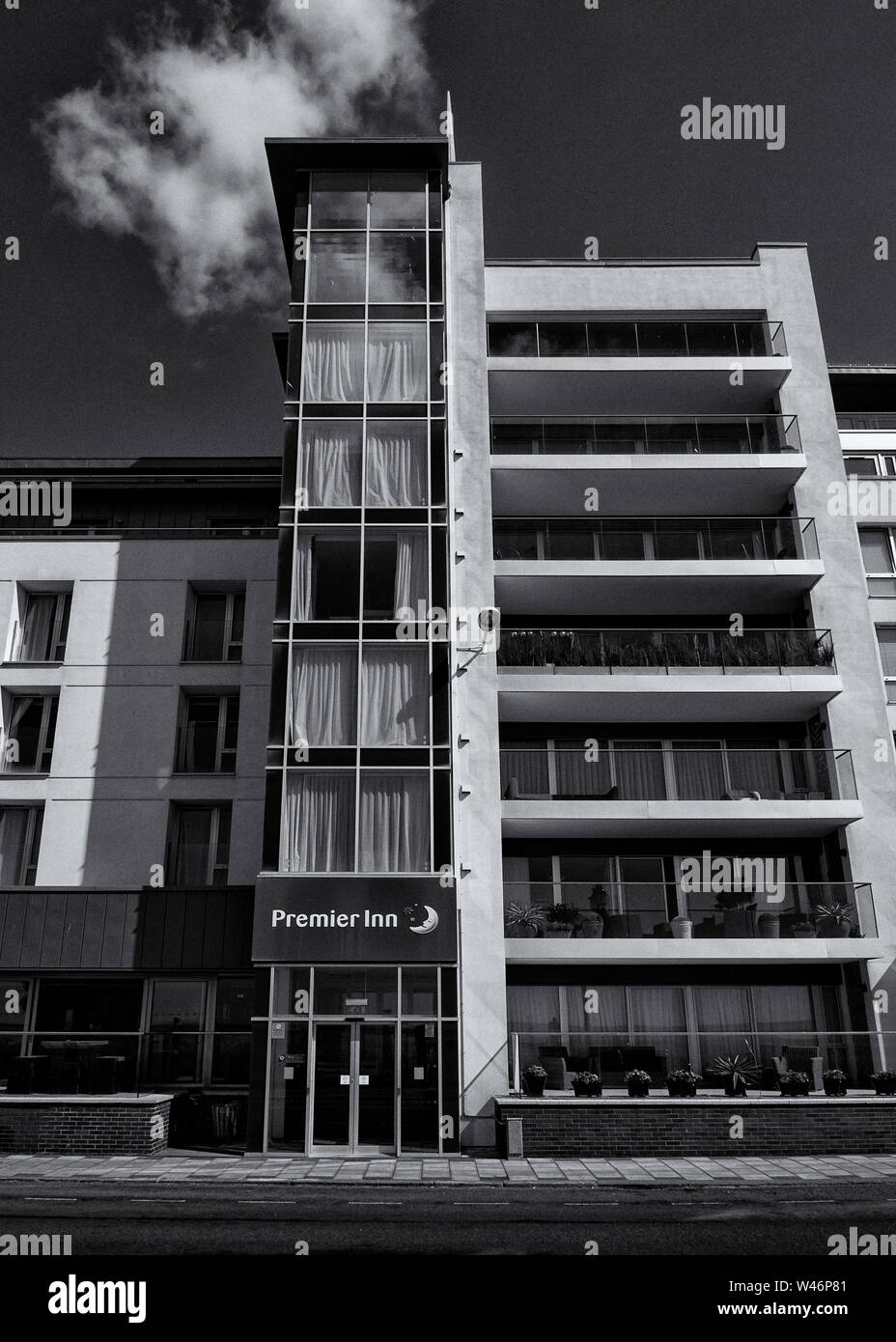 Hôtel Premier Inn à Worthing, West Sussex, UK Banque D'Images