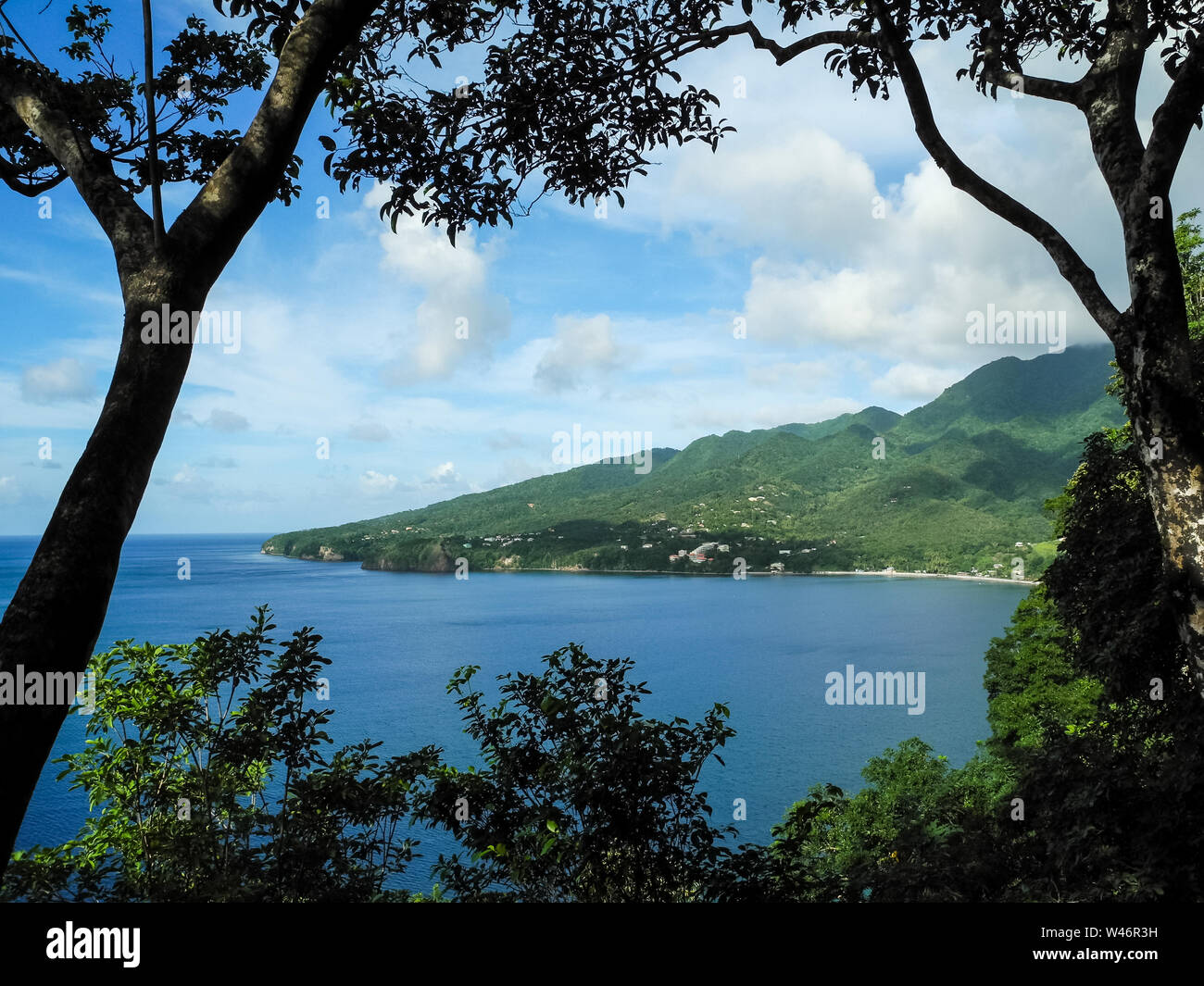 L'île de la Dominique dans la mer des Caraïbes Banque D'Images