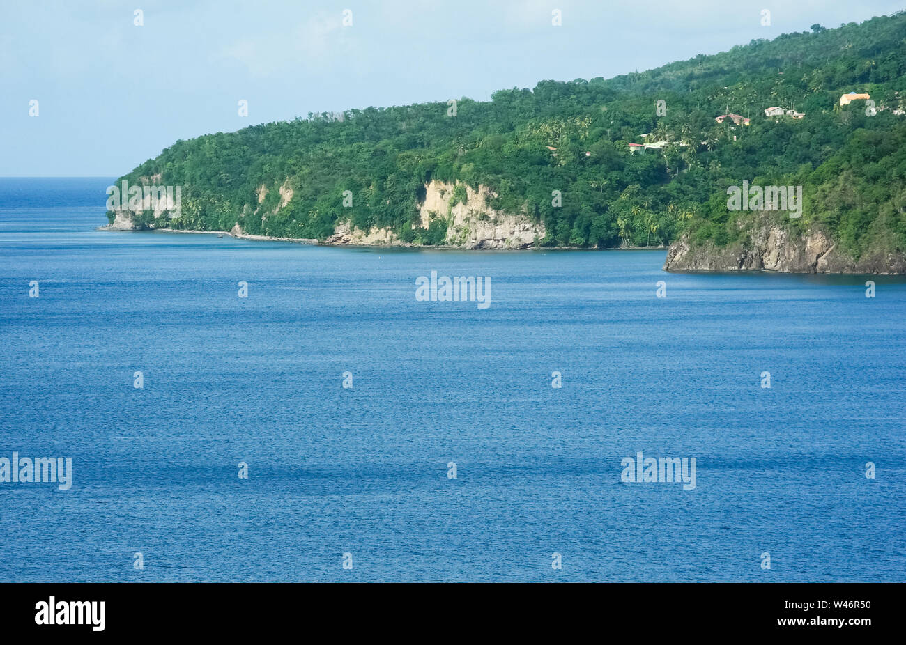 L'île de la Dominique dans la mer des Caraïbes Banque D'Images