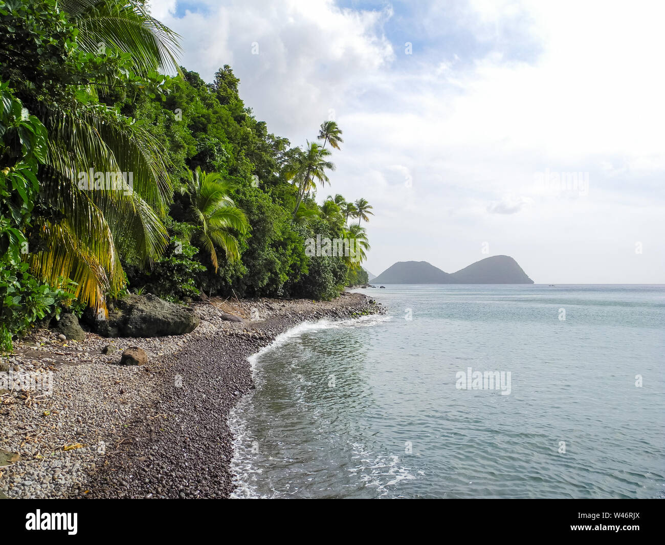 L'île de la Dominique dans la mer des Caraïbes Banque D'Images