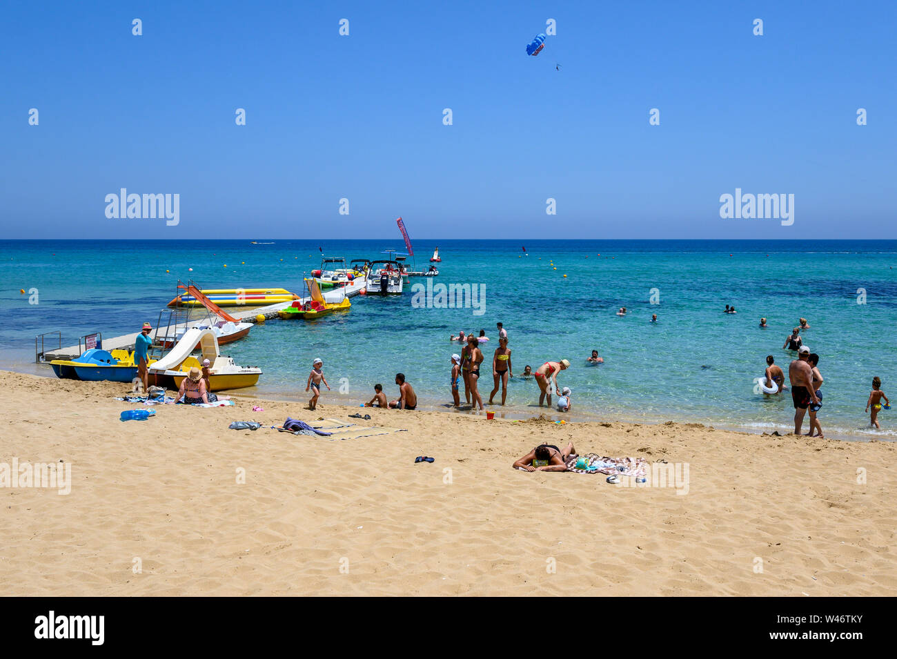 Front de Mer, Protaras, Protaras, Chypre Banque D'Images