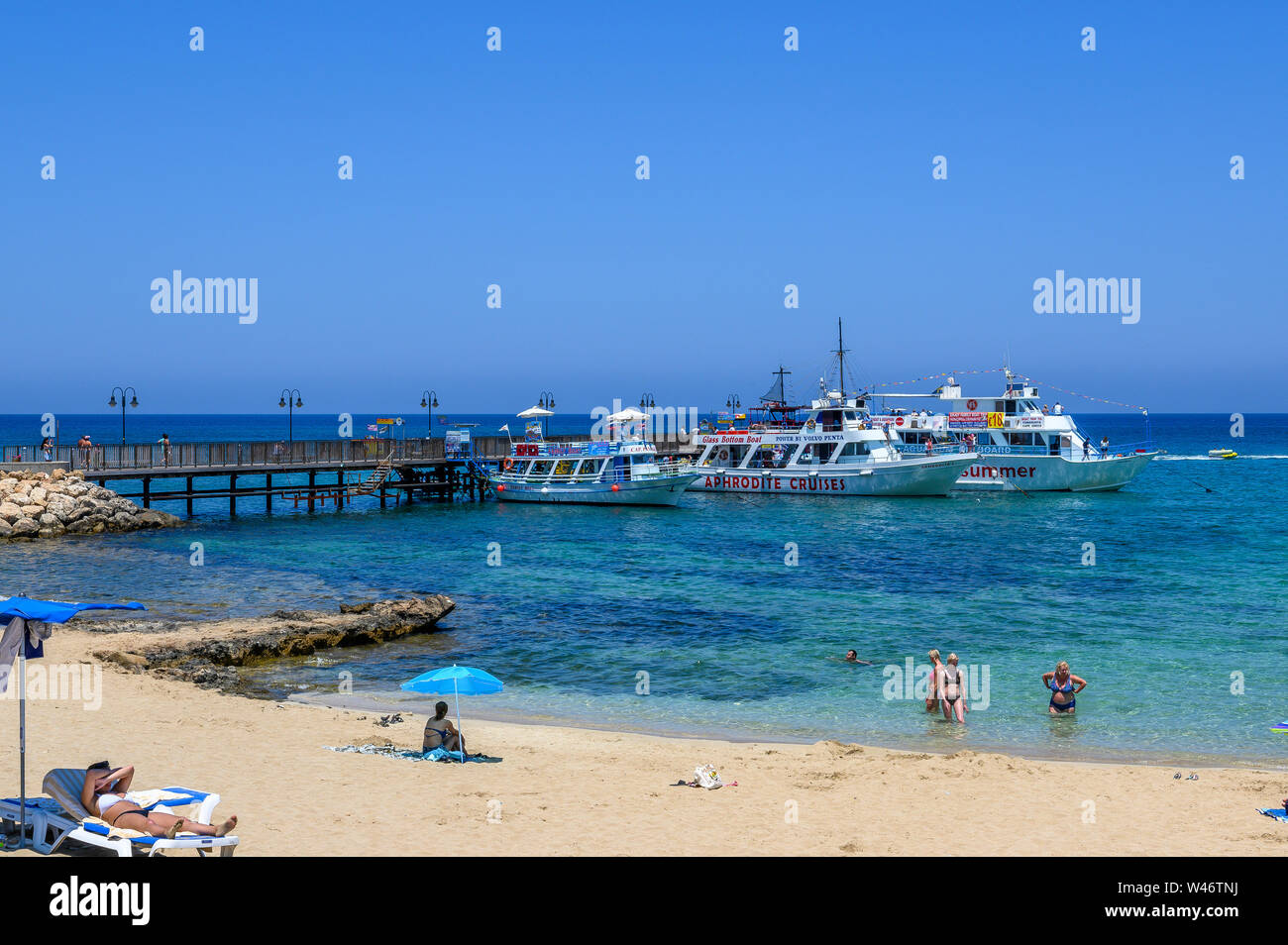 Front de Mer, Protaras, Protaras, Chypre Banque D'Images